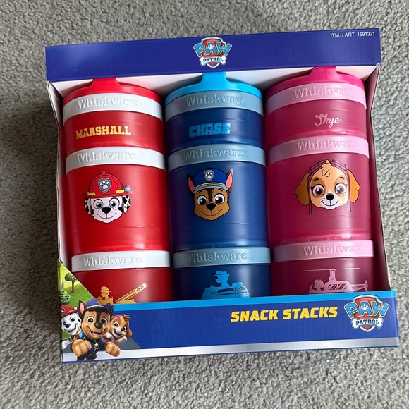 Paw Patrol Snack Containers - Red, Blue, Pink - Picture 1 of 4